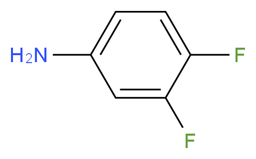 3,4-Difluoroaniline_分子结构_CAS_3863-11-4)