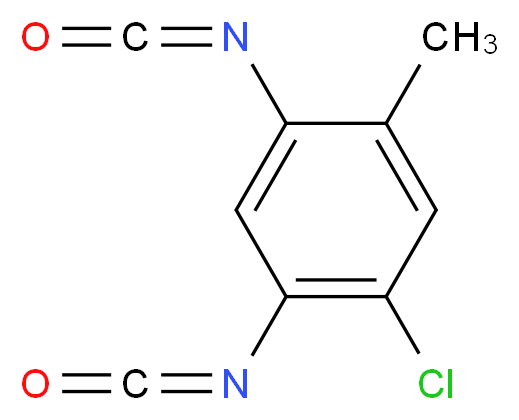 4-氯-6-甲基间亚苯基二异氰酸酯_分子结构_CAS_15166-26-4)