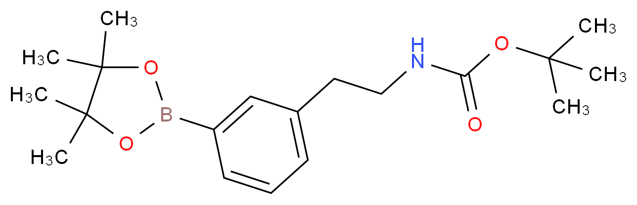 (3-(2-[(TERT-BUTOXYCARBONYL)AMINO]ETHYL)PHENYL)BORONIC ACID PINACOL ESTER_分子结构_CAS_1214900-08-9)