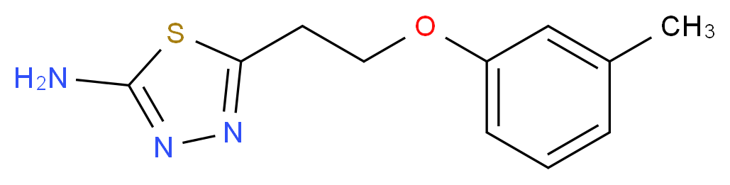 5-[2-(3-methylphenoxy)ethyl]-1,3,4-thiadiazol-2-amine_分子结构_CAS_915923-06-7)