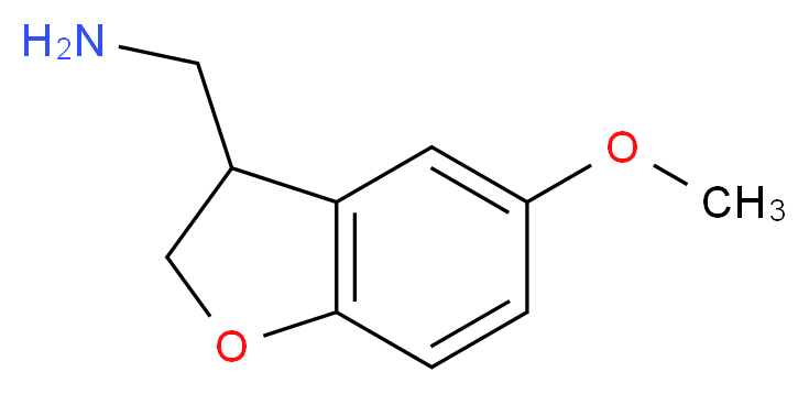 (5-METHOXY-2,3-DIHYDRO-1-BENZOFURAN-3-YL)METHANAMINE_分子结构_CAS_118610-61-0)