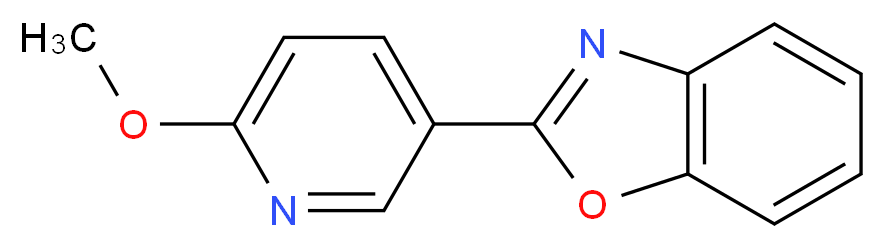 2-(6-methoxypyridin-3-yl)-1,3-benzoxazole_分子结构_CAS_)