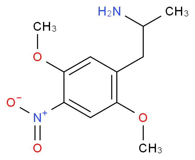 2,5-Dimethoxy-4-nitroamphetamine_分子结构_CAS_67460-68-8)