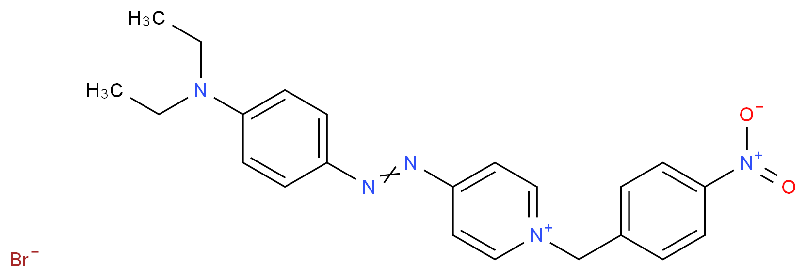 1-(4-硝基苄基)-4-(4-二乙胺苯偶氮)溴吡啶_分子结构_CAS_75902-86-2)
