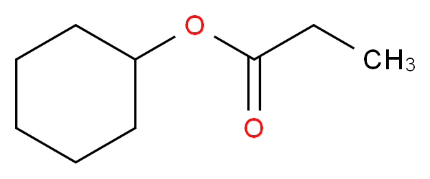 丙酸环己酯_分子结构_CAS_6222-35-1)