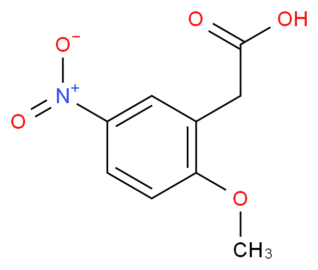 2-(2-methoxy-5-nitrophenyl)acetic acid_分子结构_CAS_51073-04-2