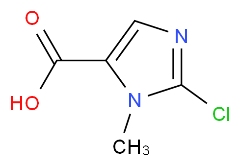 2-chloro-1-methyl-1H-imidazole-5-carboxylic acid_分子结构_CAS_869002-61-9