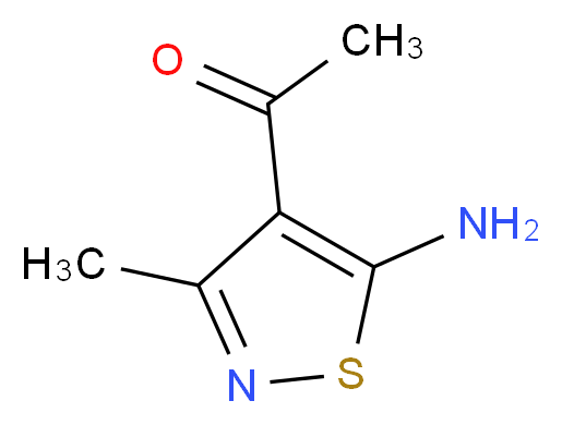 1-(5-amino-3-methyl-1,2-thiazol-4-yl)ethan-1-one_分子结构_CAS_871673-30-2