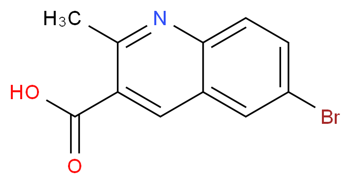 6-BROMO-2-METHYLQUINOLINE-3-CARBOXYLIC ACID_分子结构_CAS_92513-39-8)