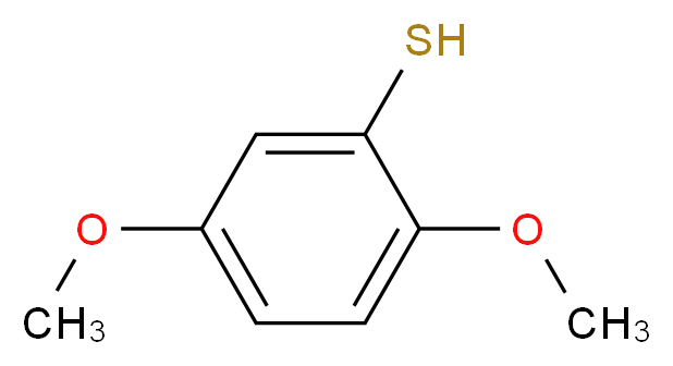 2,5-dimethoxybenzene-1-thiol_分子结构_CAS_1483-27-8