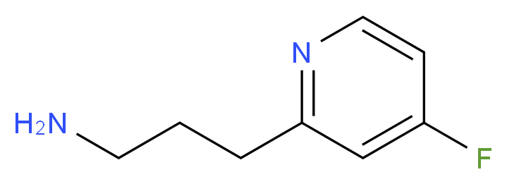 3-(4-fluoropyridin-2-yl)propan-1-amine_分子结构_CAS_1060809-56-4)