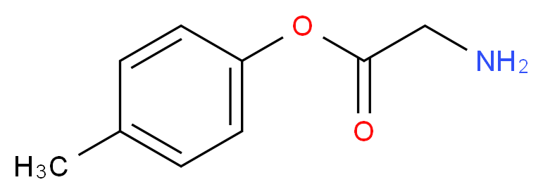 4-methylphenyl 2-aminoacetate_分子结构_CAS_339274-33-8