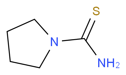 Pyrrolidine-1-carbothioamide_分子结构_CAS_40398-36-5)