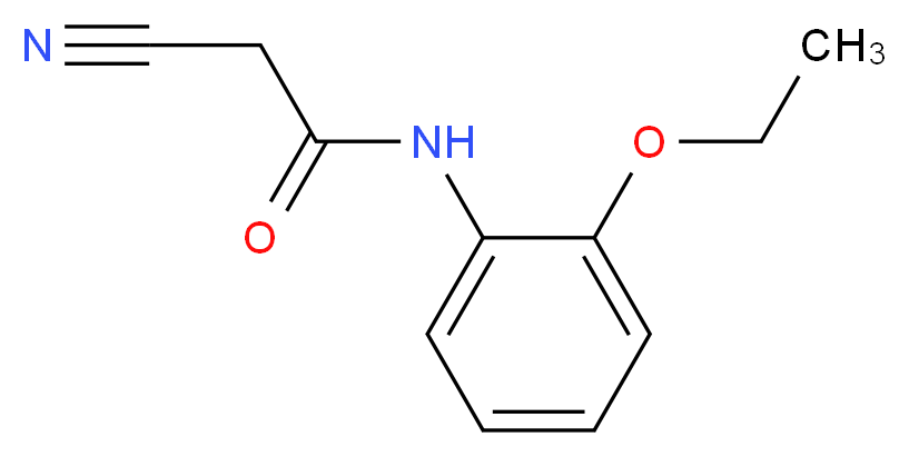 2-Cyano-N-(2-ethoxy-phenyl)-acetamide_分子结构_CAS_)