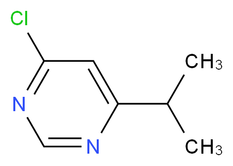 4-chloro-6-(propan-2-yl)pyrimidine_分子结构_CAS_954222-10-7