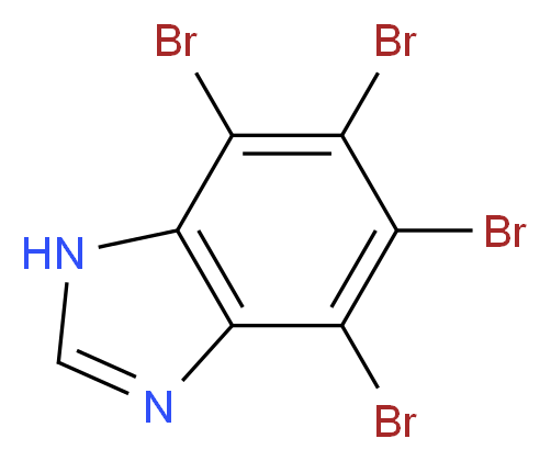 4,5,6,7-Tetrabromobenzimidazole_分子结构_CAS_577779-57-8)