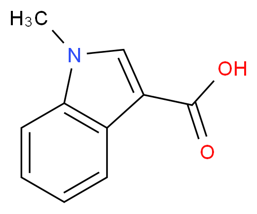 1-甲基吲哚-3-甲酸_分子结构_CAS_32387-21-6)