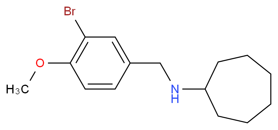 N-[(3-bromo-4-methoxyphenyl)methyl]cycloheptanamine_分子结构_CAS_355382-81-9