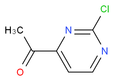 1-(2-chloropyrimidin-4-yl)ethan-1-one_分子结构_CAS_1312535-78-6