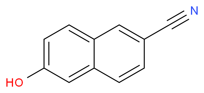 6-hydroxynaphthalene-2-carbonitrile_分子结构_CAS_52927-22-7