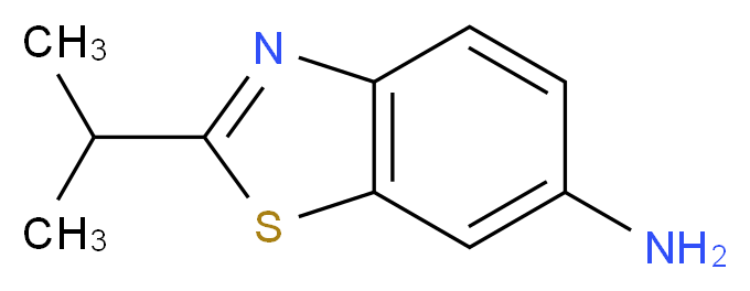 2-Isopropyl-benzothiazol-6-ylamine_分子结构_CAS_42517-23-7)