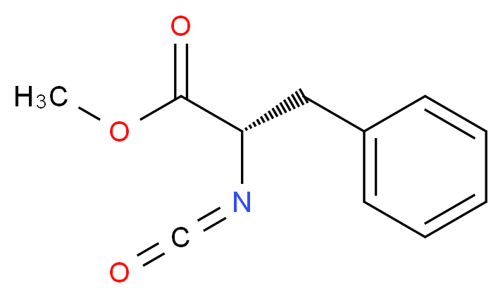 methyl (2S)-2-isocyanato-3-phenylpropanoate_分子结构_CAS_40203-94-9