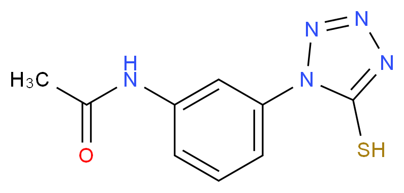 1-(3-Acetamidophenyl)-1H-tetrazole-5-thiol_分子结构_CAS_14070-48-5)