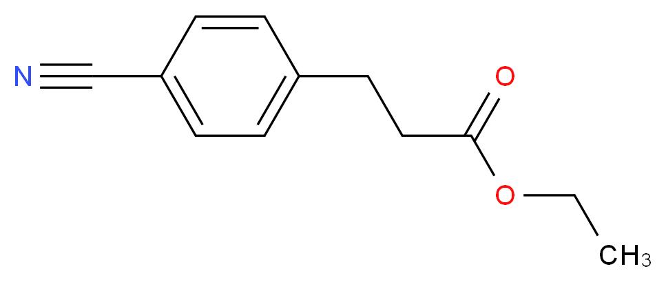 ethyl 3-(4-cyanophenyl)propanoate_分子结构_CAS_116460-89-0