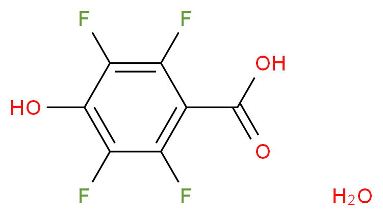 2,3,5,6-四氟-4-羟基苯甲酸 水合物_分子结构_CAS_207738-02-1)