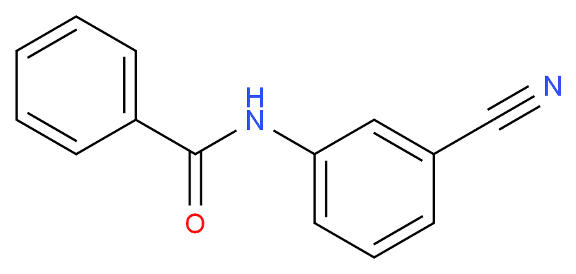 N-(3-cyanophenyl)benzamide_分子结构_CAS_141990-91-2