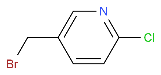 5-(bromomethyl)-2-chloropyridine_分子结构_CAS_182924-36-3