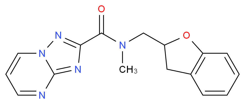 N-(2,3-dihydro-1-benzofuran-2-ylmethyl)-N-methyl[1,2,4]triazolo[1,5-a]pyrimidine-2-carboxamide_分子结构_CAS_)
