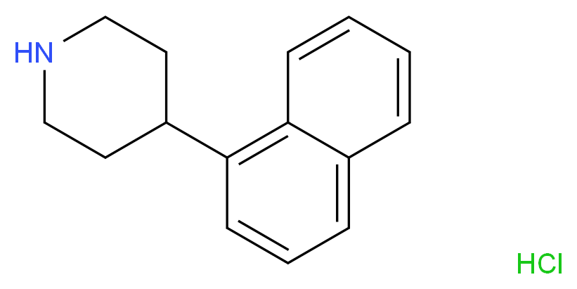 4-(naphthalen-1-yl)piperidine hydrochloride_分子结构_CAS_314083-21-1