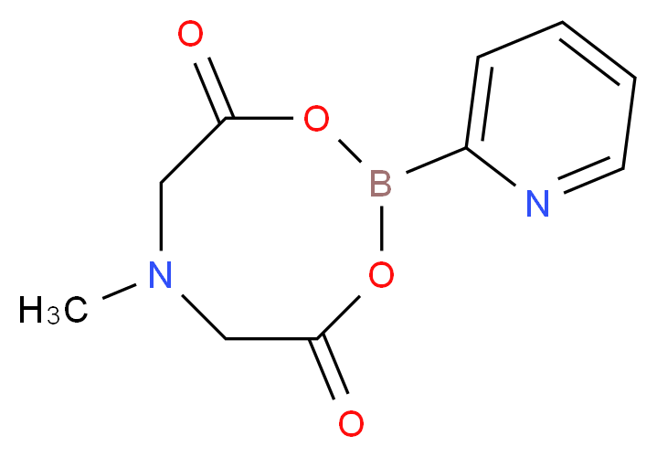 2-Pyridylboronic acid MIDA ester_分子结构_CAS_1104637-58-2)