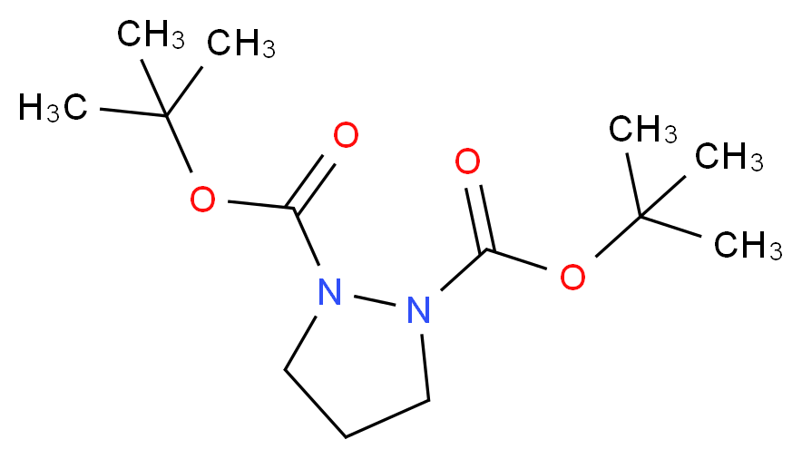 1,2-di-tert-butyl pyrazolidine-1,2-dicarboxylate_分子结构_CAS_146605-64-3