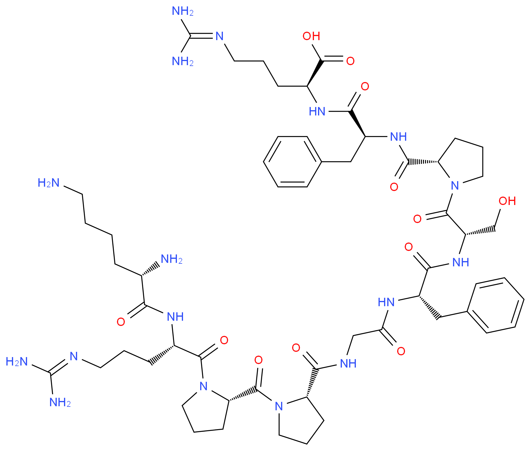 Kallidin_分子结构_CAS_342-10-9)