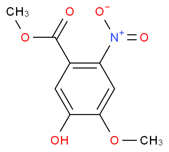 Methyl 5-hydroxy-4-methoxy-2-nitrobenzoate_分子结构_CAS_215659-03-3)