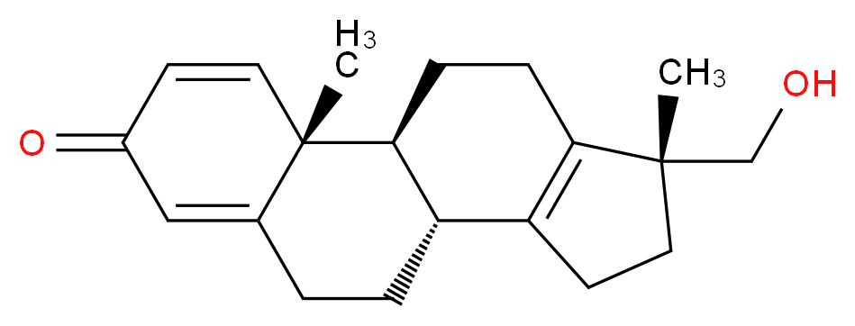 (1S,2R,10R,14R)-14-(hydroxymethyl)-2,14-dimethyltetracyclo[8.7.0.0<sup>2</sup>,<sup>7</sup>.0<sup>1</sup><sup>1</sup>,<sup>1</sup><sup>5</sup>]heptadeca-3,6,11(15)-trien-5-one_分子结构_CAS_1203575-20-5