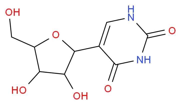 5-[3,4-dihydroxy-5-(hydroxymethyl)oxolan-2-yl]-1,2,3,4-tetrahydropyrimidine-2,4-dione_分子结构_CAS_1445-07-4