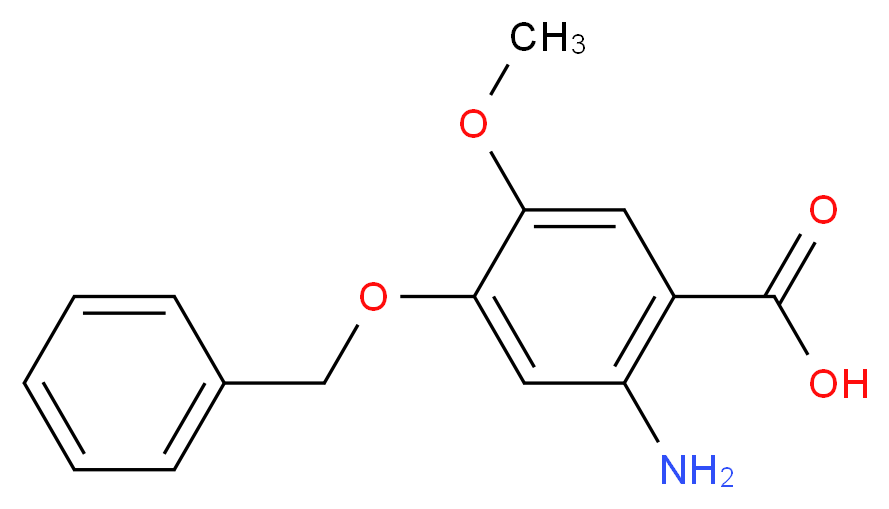 2-AMINO-4-BENZYLOXY-5-METHOXY-BENZOIC ACID_分子结构_CAS_155666-33-4)