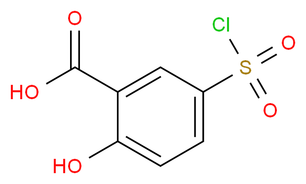5-Chlorosulfonyl-2-hydroxybenzoic acid_分子结构_CAS_17243-13-9)