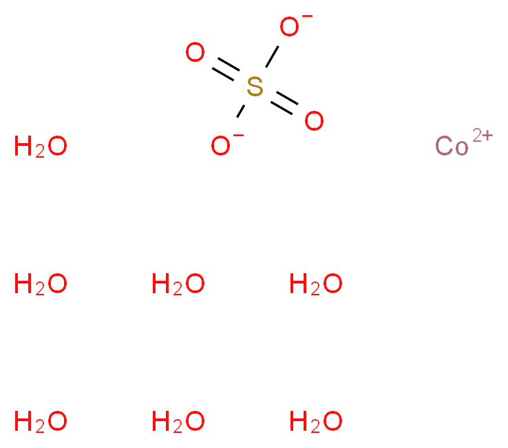 λ<sup>2</sup>-cobalt(2+) ion heptahydrate sulfate_分子结构_CAS_10026-24-1