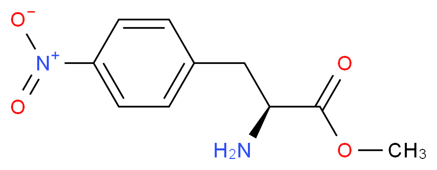 4-NITRO-PHENYLALANINE METHYL ESTER_分子结构_CAS_85317-52-8)