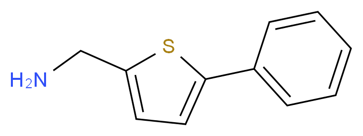 (5-phenylthiophen-2-yl)methanamine_分子结构_CAS_58163-25-0