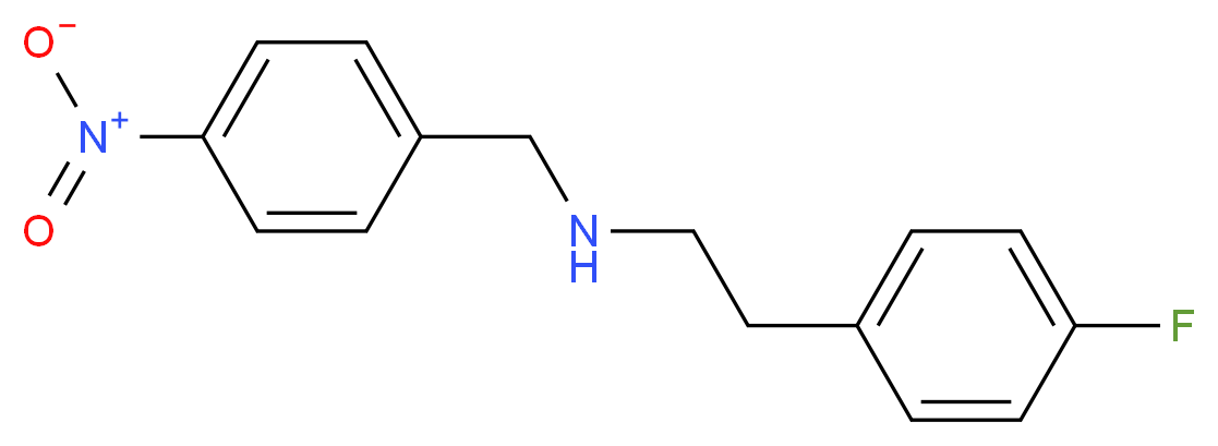 2-(4-fluorophenyl)-N-(4-nitrobenzyl)ethanamine_分子结构_CAS_355383-13-0)