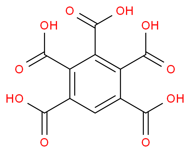 benzene-1,2,3,4,5-pentacarboxylic acid_分子结构_CAS_1585-40-6