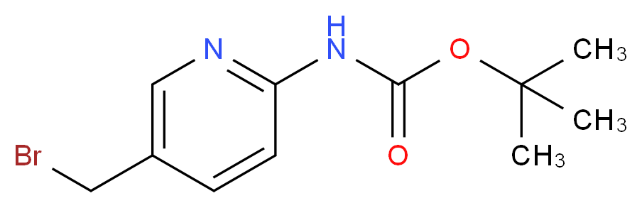 tert-butyl N-[5-(bromomethyl)pyridin-2-yl]carbamate_分子结构_CAS_)