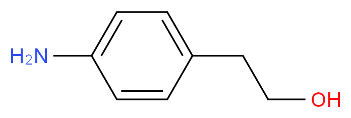 2-(4-Aminophenyl)ethanol_分子结构_CAS_104-10-9)