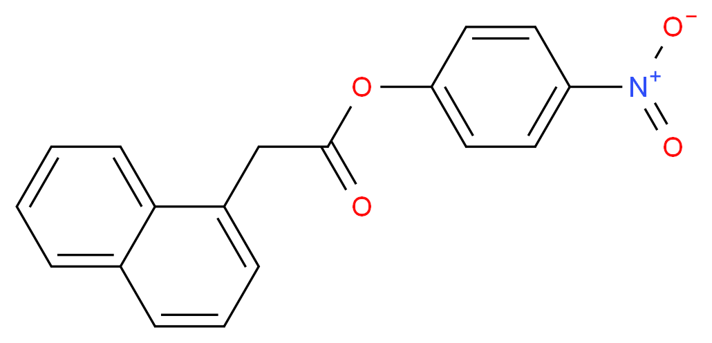 4-nitrophenyl 2-(naphthalen-1-yl)acetate_分子结构_CAS_51537-87-2