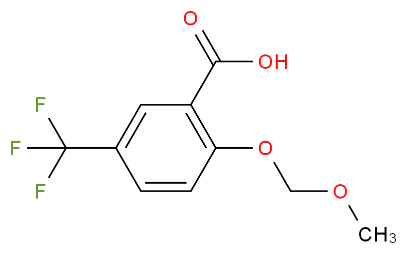 2-(methoxymethoxy)-5-(trifluoromethyl)benzoic acid_分子结构_CAS_368422-27-9